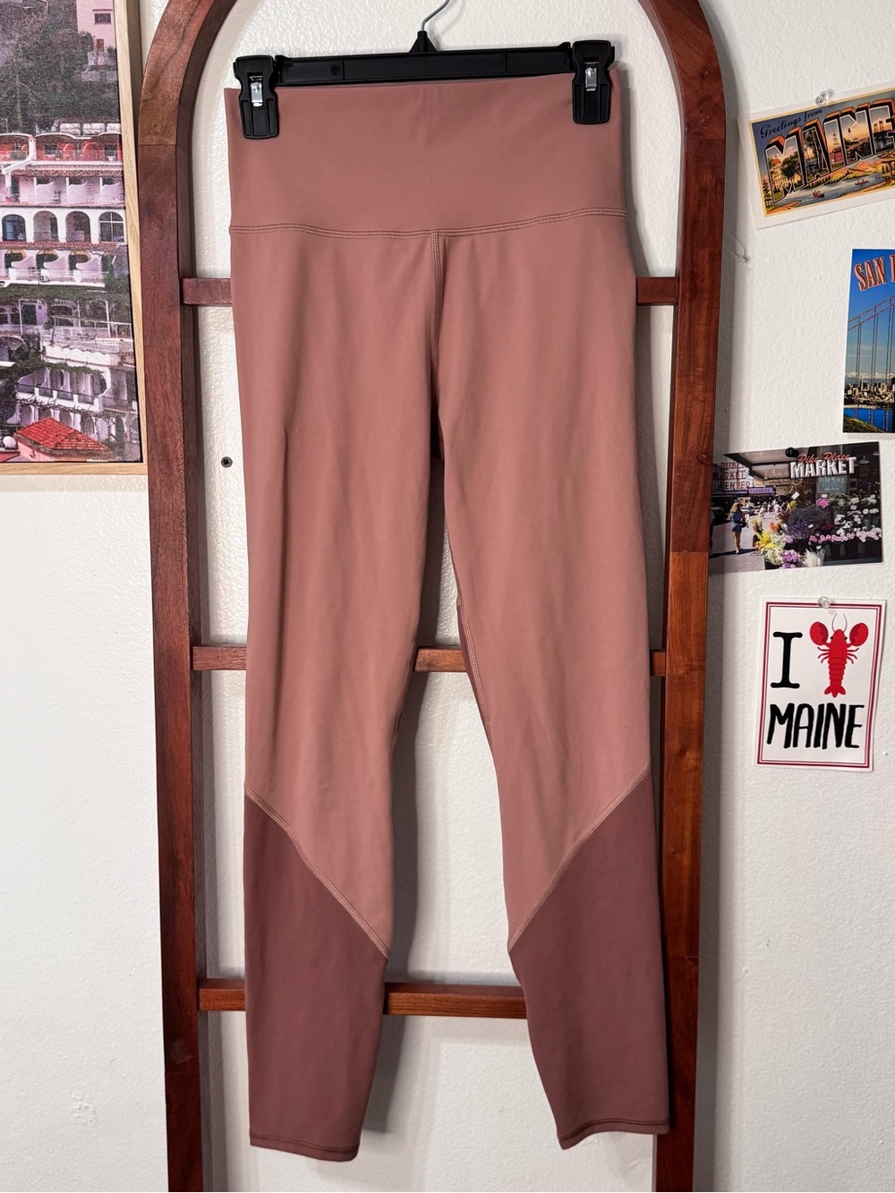 Vuori Mauve Colorblock Leggings